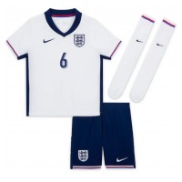 Camiseta Inglaterra Marc Guehi #6 Primera Equipación Replica Eurocopa 2024 para niños mangas cortas (+ Pantalones cortos)